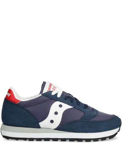Saucony Suede-panelled Sneakers In Blue