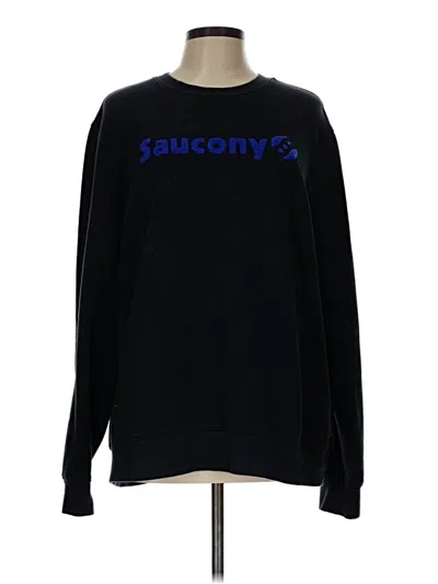 Pre-owned Saucony Sweatshirt In Black