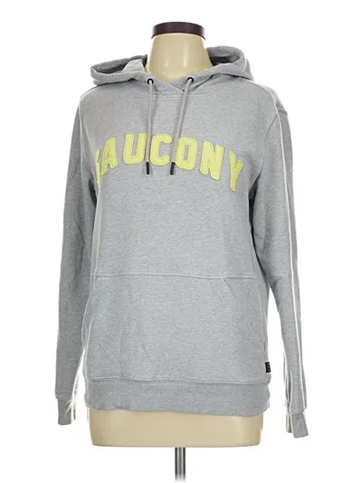 Pre-owned Saucony Sweatshirt In Gray