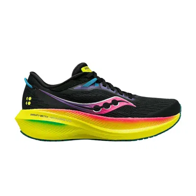 Pre-owned Saucony Sweaty Betty X  Wmns Triumph 21 'black Pink Citron' | Women's Size 6.5