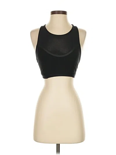 Pre-owned Saucony Tank Top Black Halter Neckline Tops