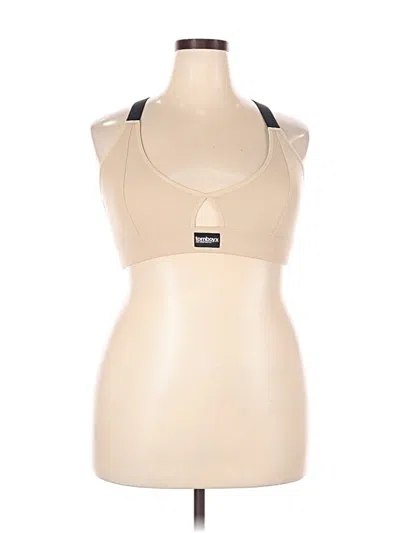 Pre-owned Saucony Tank Top Tan Halter Neckline Tops