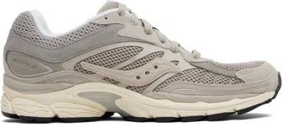 Saucony Taupe Progrid Omni 9 Premium Sneakers In Gray