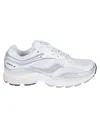 Saucony Technical Fabric And Leather Sneakers With Iconic Logo Accents In Multi
