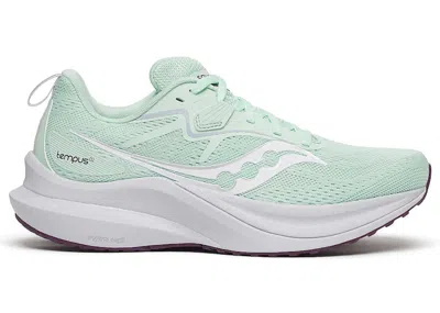 Pre-owned Saucony Tempus 2 (women's) Sneakers In Jade/eggplant