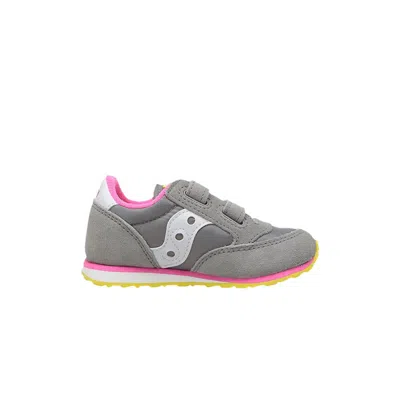 Pre-owned Saucony Toddlers Baby Jazz Hl 'grey Pink' | Infant Size 5 In Gray