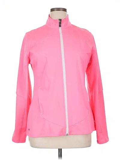 Pre-owned Saucony Track Jacket In Pink
