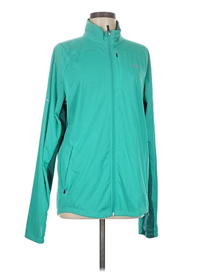 Pre-owned Saucony Track Jacket In Teal
