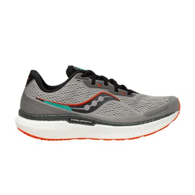Pre-owned Saucony Triumph 19 Wide 'alloy Fire' In Grey