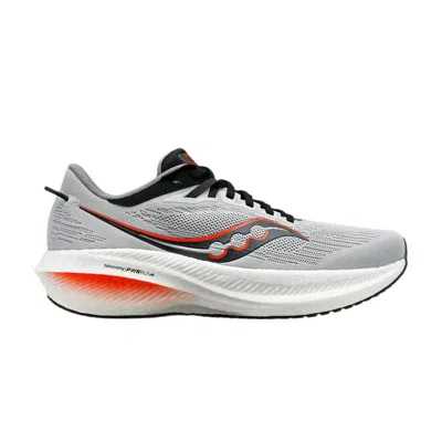 Pre-owned Saucony Triumph 21 'concrete Orange' In Grey