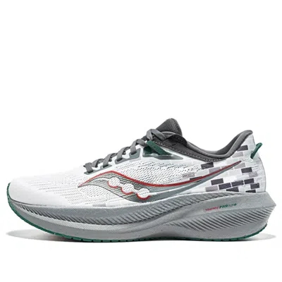 Saucony Triumph 21 'grey White Red' In Gray