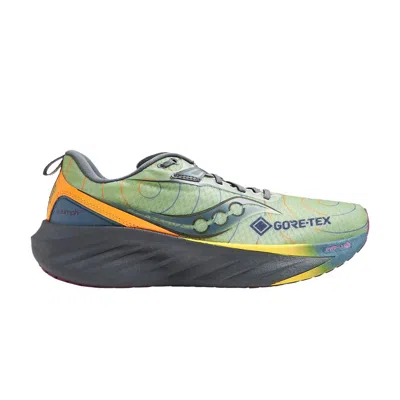 Pre-owned Saucony Triumph 22 Gore-tex 'sage Carbon' | Green | Men's Size 8.5