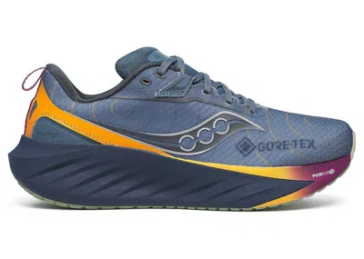Pre-owned Saucony Triumph 22 Goretex (women's) Sneakers In Mirage/navy Blue