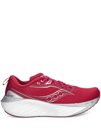 Saucony Triumph 22 Max Cushioning Running Shoes In Red
