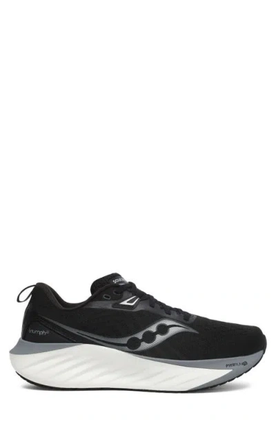 Saucony Triumph 22 Running Shoe In Black/white