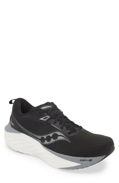 Saucony Triumph 22 Running Shoe In Black/white