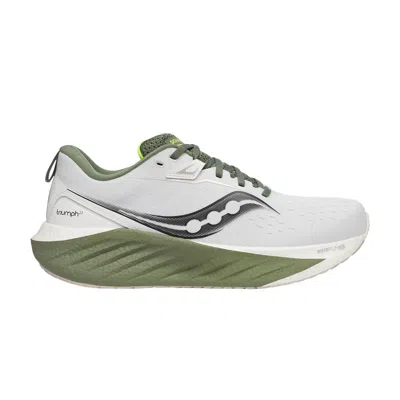 Pre-owned Saucony Triumph 22 'white Olivine' | Men's Size 10