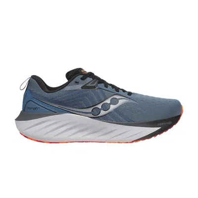 Pre-owned Saucony Triumph 22 Wide 'mirage Black' In Blue
