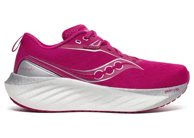 Pre-owned Saucony Triumph 22 (women's) Sneakers In Magenta