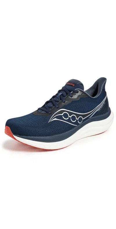 Saucony Triumph 23 Sneakers Navy/red In Blue