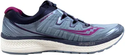 Pre-owned Saucony Triumph Iso 4 (women's) Sneakers In Fog/grey/purple