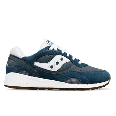 Saucony Unisex Shadow 6000 Ivy Prep Shoes In Navy/white In Blue