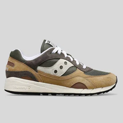 Saucony Unisex Shadow 6000 Shoes In Green/brown In Multi