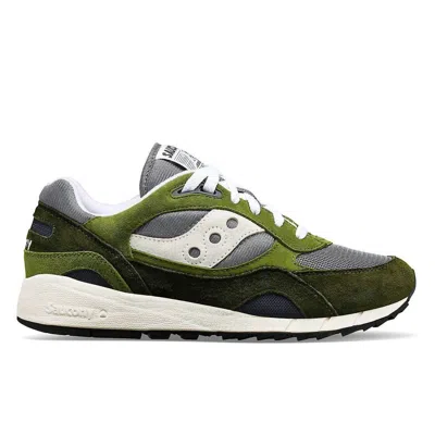 Saucony Unisex Shadow 6000 Shoes In Grey/forest In Multi