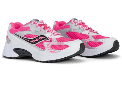 Saucony Volt 1000 (little Kid/big Kid) Kids Shoes White/silver/fuchsia : 3 Little Kid W