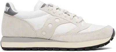 Saucony White & Gray Jazz 81 Sneakers In White/gray