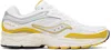 Saucony White & Yellow Progrid Omni 9 Tmy Sneakers In Ivory/pollen
