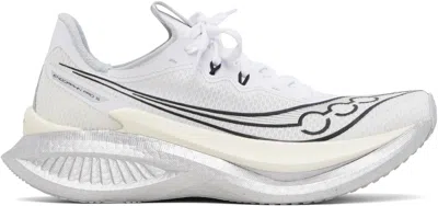 Saucony White Endorphin Pro 5 Sneakers In Multi