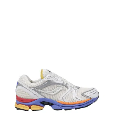 Saucony White Progrid Triumph-4 Sneakers In Multi