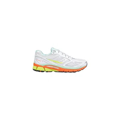 Saucony White Textile Athletic Sneakers In Multi