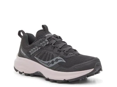 Saucony Wide Width Excursion Tr17 Trail Running Shoe In Black