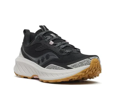 Saucony Wide Width Excursion Tr18 Trail Running Shoe In Black