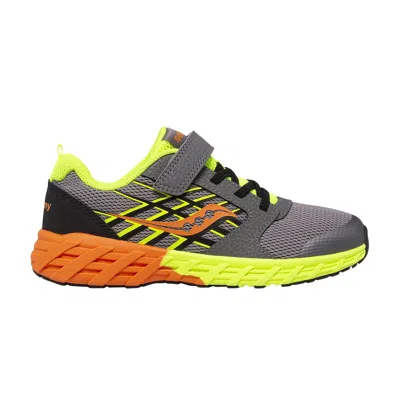 Pre-owned Saucony Wind 2.0 A/c Big Kid 'grey Citron' | Kid's Size 11