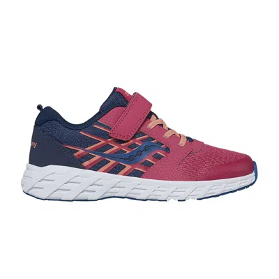 Pre-owned Saucony Wind 2.0 A/c Big Kid 'navy Berry' | Blue | Kid's Size 11