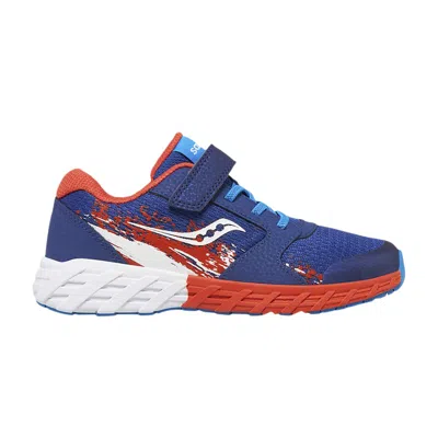 Pre-owned Saucony Wind 2.0 A/c Big Kid 'navy Red' | Blue | Kid's Size 3