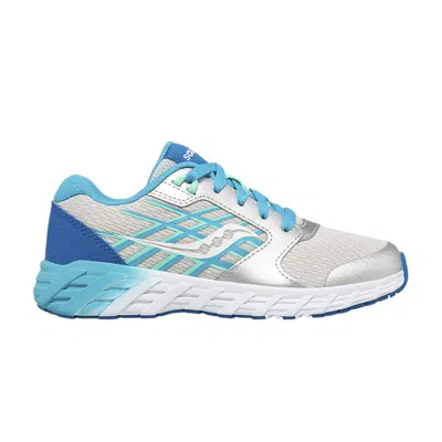 Pre-owned Saucony Wind 2.0 Lace Big Kid 'turquoise Silver' | Kid's Size 10.5