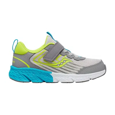 Pre-owned Saucony Wind 3.0 A/c Big Kid 'grey Green' | Kid's Size 12 In Gray