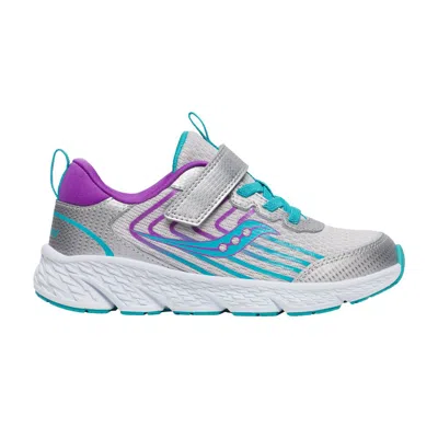 Pre-owned Saucony Wind 3.0 A/c Big Kid 'silver Turquoise' | Kid's Size 10.5