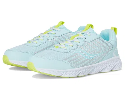 Saucony Wind 3.0 (little Kid/big Kid) Kid's Shoes Light Blue : 1.5 Little Kid M, Leather/textile