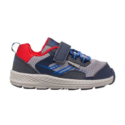 Pre-owned Saucony Wind Shield Ac Little Kid 'navy Grey Red' | Blue | Kid's Size 7