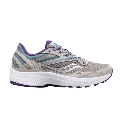 Pre-owned Saucony Wmns Cohesion 15 Wide 'grape Pop' | Grey | Women's Size 11 In Gray