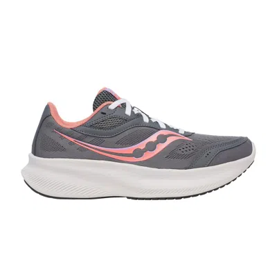 Pre-owned Saucony Wmns Cohesion 18 'carbon Salmon' | Grey | Women's Size 5.5 In Gray