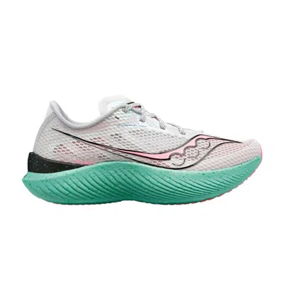 Pre-owned Saucony Wmns Endorphin Pro 3 'fog Teal Pink' In White