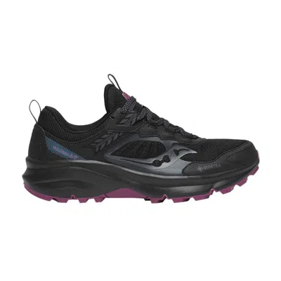 Pre-owned Saucony Wmns Excursion Tr17 Gore-tex 'black Plum'