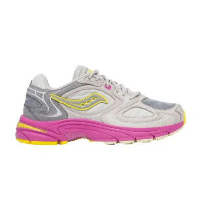 Pre-owned Saucony Wmns Grid Jazz 9 Lux 'grey Fuchsia' | Women's Size 12 In Gray