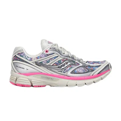 Pre-owned Saucony Wmns Guide 7 'quartz Floral' | Silver | Women's Size 10